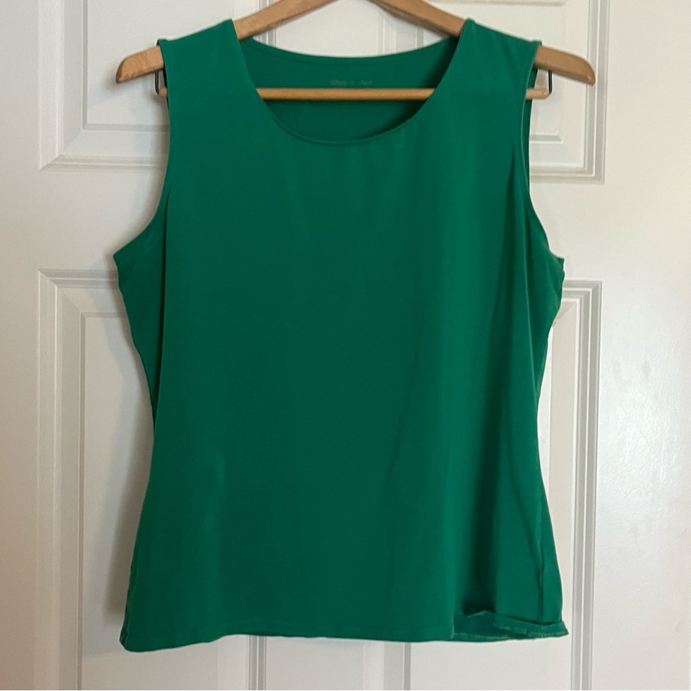 Green Sleeveless Women's Top
